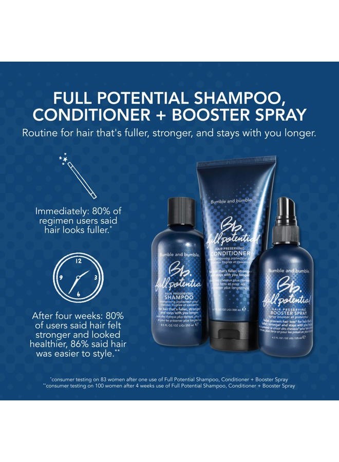 Bumble and Bumble . Full Potential Hair Preserving Shampoo | Strengthening + Prevents Breakage | For Fuller, Stronger Hair, 8.5 Fl Oz - Image 4