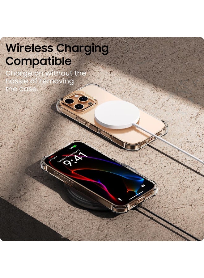 IDEWEI iPhone 16 Pro Case, Crystal Clear Case with Four Corner Shockproof Airbags, Slim Flexible TPU Rubber Soft Silicone Anti Slip Back Cover for iphone 16 Pro 6.3''  (Clear) - Image 5