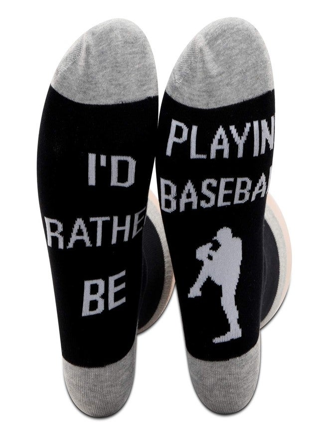 بي اكس تي اي دي واي جوارب رياضية مميزة من PXTIDY، هدية مثالية لعشاق البيسبول، تتضمن زوجين من الجوارب الرياضية المبتكرة "أفضل أن ألعب البيسبول"، مناسبة للرجال والنساء واللاعبين. - Image 1