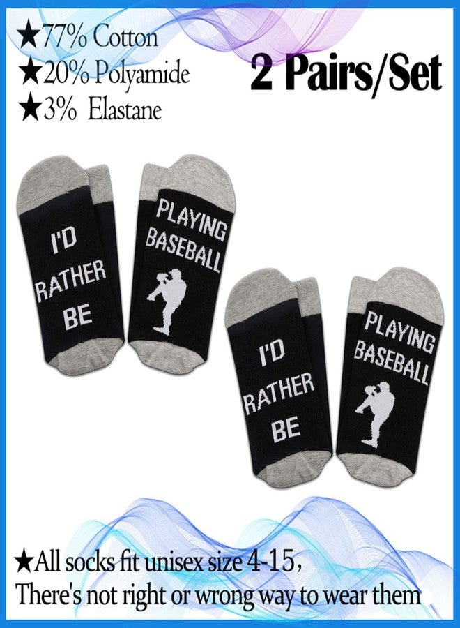 بي اكس تي اي دي واي جوارب رياضية مميزة من PXTIDY، هدية مثالية لعشاق البيسبول، تتضمن زوجين من الجوارب الرياضية المبتكرة "أفضل أن ألعب البيسبول"، مناسبة للرجال والنساء واللاعبين. - Image 2