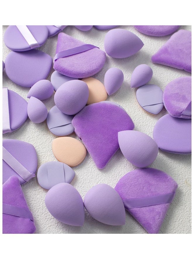 جومي 35 قطعة من إسفنج المكياج المتعدد الأشكال – بَفّات وإسفنج لتوزيع المكياج بسلاسة - Image 4