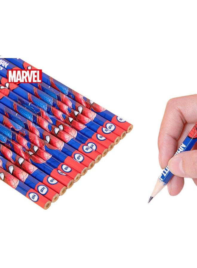 Disney 30 Hb Wooden Writing Pencils, Elementary School Student Writing Pencils, Children'S Cartoon Pencils For Boys, Learning Supplies, Marvel E0263A - Image 3