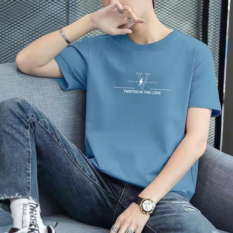 Source Manufacturer Short-Sleeved Large Size Summer Men'S Trendyy New Loose American Ins Versatile Trendyy Half-Sleeved T-Shirt - Image 4