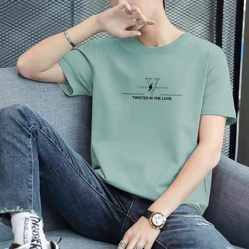 Source Manufacturer Short-Sleeved Large Size Summer Men'S Trendyy New Loose American Ins Versatile Trendyy Half-Sleeved T-Shirt - Image 3