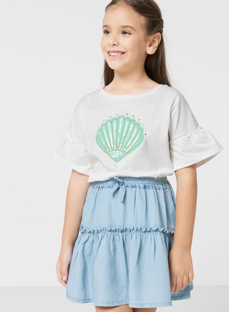 Ripples Girls T-Shirts