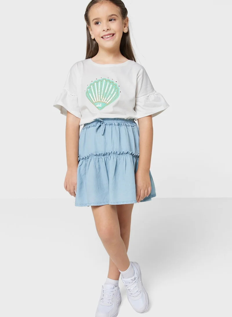 Ripples Girls T-Shirts
