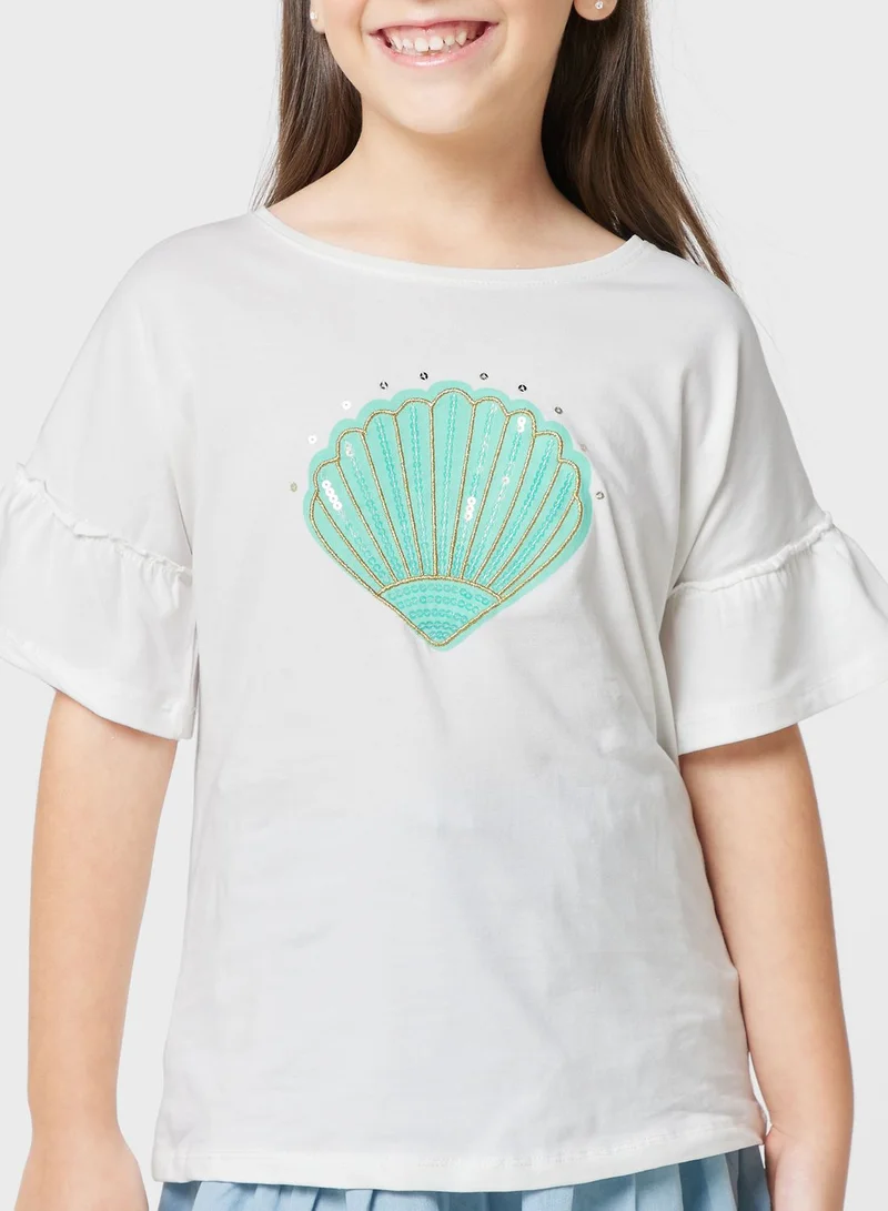 Ripples Girls T-Shirts