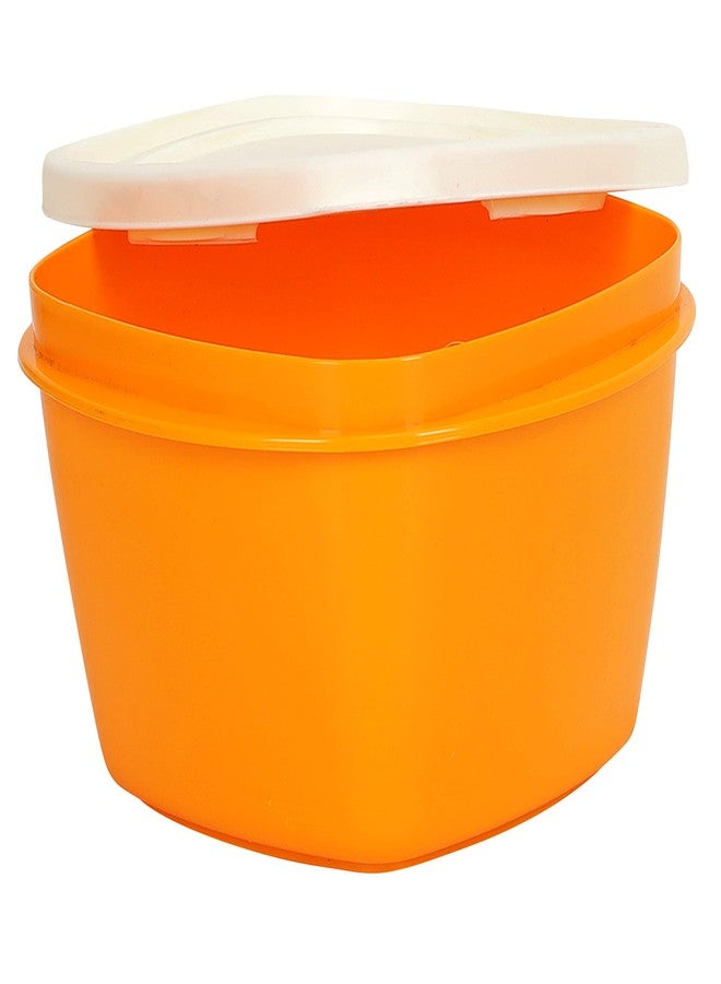 Cutting EDGE Snap-Tight Containers for Food, Kitchen, Freezer Storage, nestable, Stackable, Airtight, BPA Free, Microwave, Dishwasher Safe (Set of 2, 600ml, Orange) - Image 4
