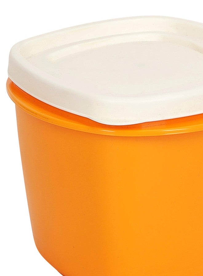 Cutting EDGE Snap-Tight Containers for Food, Kitchen, Freezer Storage, nestable, Stackable, Airtight, BPA Free, Microwave, Dishwasher Safe (Set of 2, 600ml, Orange) - Image 3