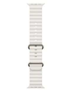 Generic Ocean Band Compatible For Apple Watch Band 49mm 45mm 44mm 42mm Soft Silicone Replacement Strap  - Image 1