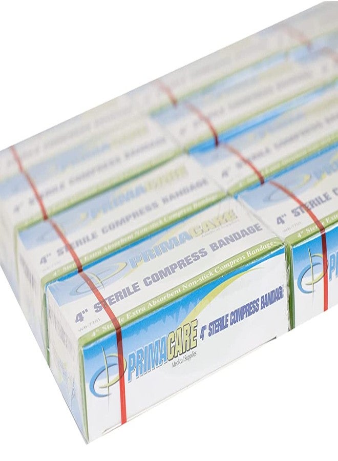 PRIMACARE ضمادة ضغط معقمة PrimaCare WB-7701-CS للإسعافات الأولية، لوازم طبية، لفة ضمادة شاش، 4" × 7"، عبوة من 12 - Image 2