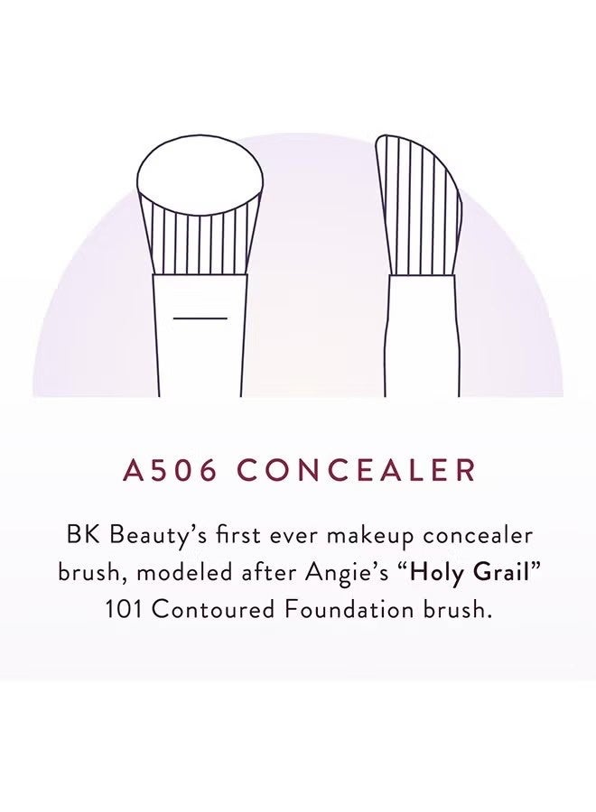 BK BEAUTY Angie Hot & Flashy A506 Concealer Brush - "Kitten Paw" Face Brush - Under -Eye Concealing and Contouring - Makeup Brushes - Image 5