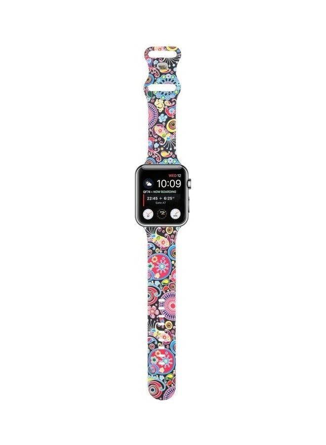 NIBEMINENT 8 Buckle Printed Replacement Strap Watchband for Apple Watch Series 7/6/SE/5/4/3/2/1 42/44/45mm Folk-Custom - Image 5