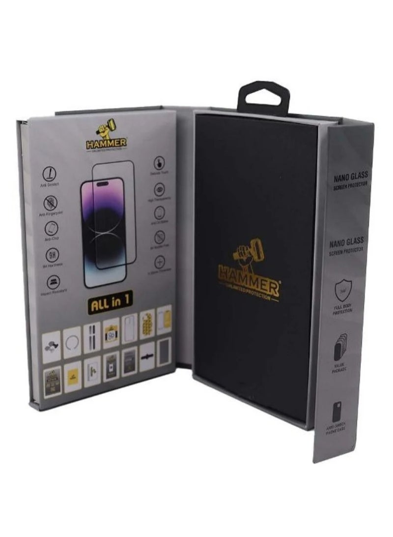 Hammer The clear Hammer Package for the iPhone 14 Pro provides complete protection in 14 in 1 and aesthetics for the iPhone 14 Pro with maximum safety and elegance. - Image 5