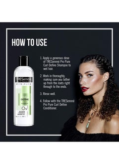 Tresemme Pro Pure Shampoo Sulfate Free For Curly Hair Curl Define Hair Shampoo With 0% Sulfates Parabens Mineral Oils And Dyes. 16 Oz  - Image 2
