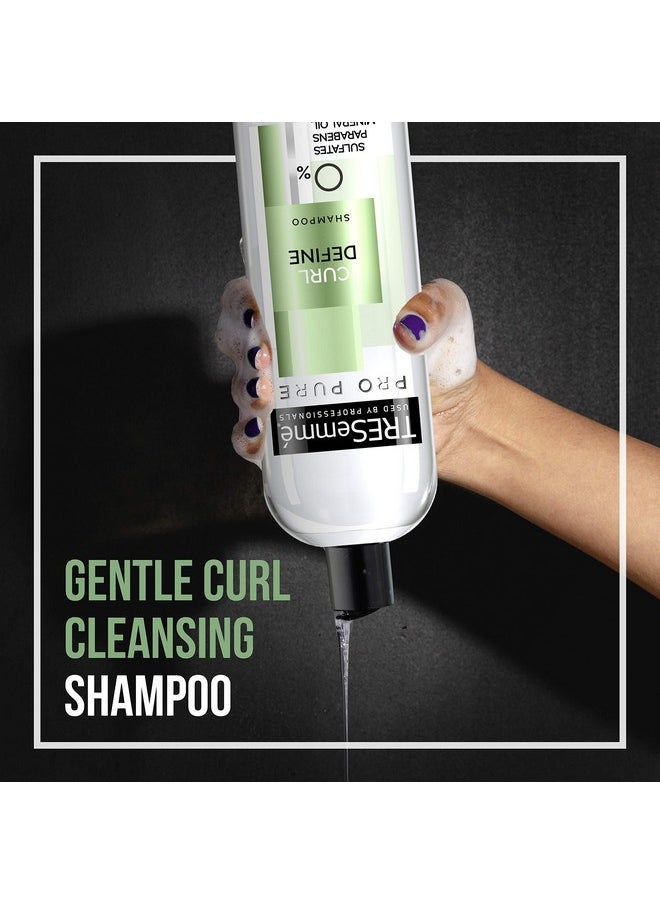 Tresemme Pro Pure Shampoo Sulfate Free For Curly Hair Curl Define Hair Shampoo With 0% Sulfates Parabens Mineral Oils And Dyes. 16 Oz  - Image 3
