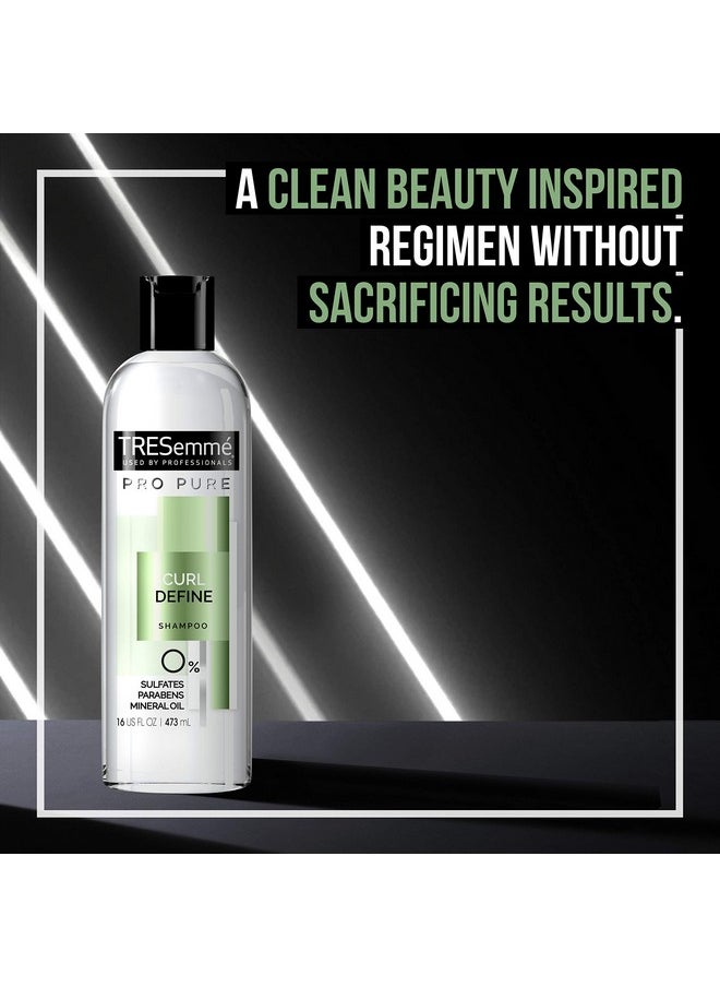 Tresemme Pro Pure Shampoo Sulfate Free For Curly Hair Curl Define Hair Shampoo With 0% Sulfates Parabens Mineral Oils And Dyes. 16 Oz  - Image 4