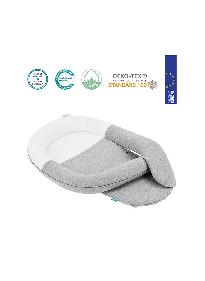 babymoov Cloudnest Organic Soothing Lounger Baby Nest For Sleeping, Ultra Soft Breathable, Newborn Mattress For Crib And Bassinet, Baby Bionic Bed For Bedroom, Gift For Newborn, 1Pc  - Image 2