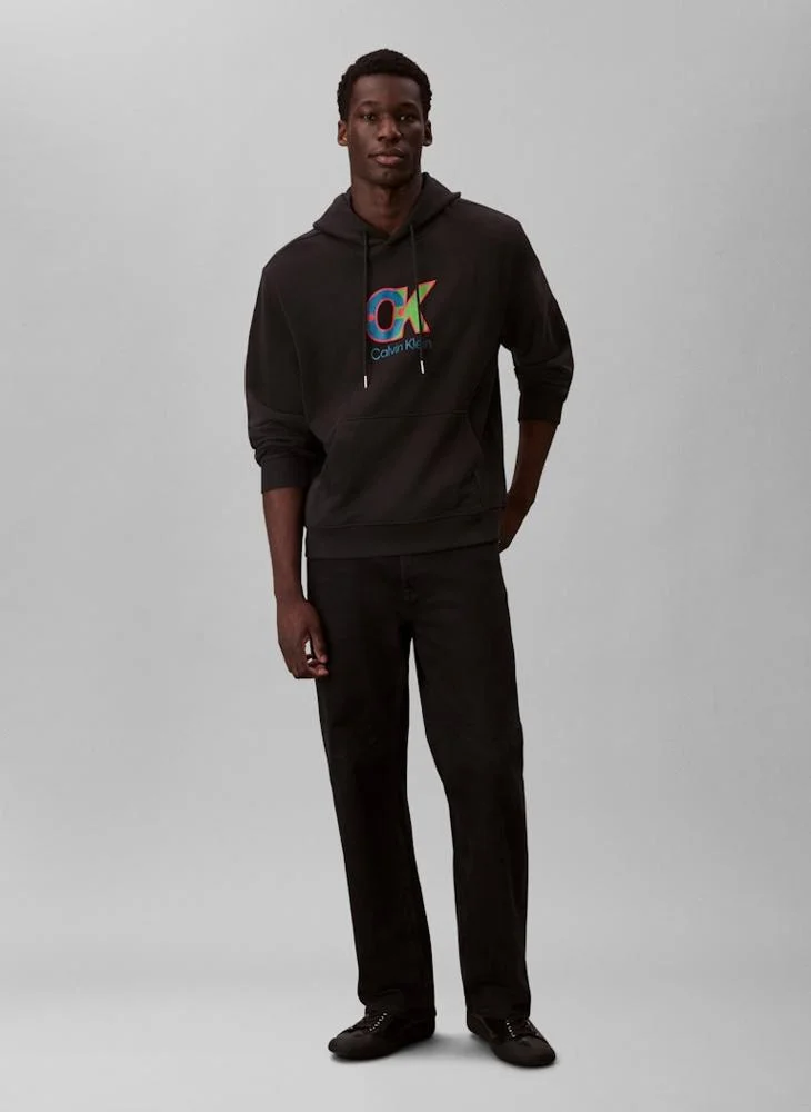 CALVIN KLEIN Long Sleeve Logo Graphic Sweatshirt
