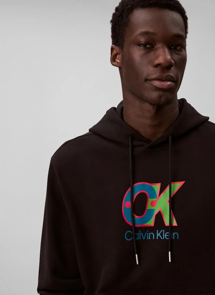 CALVIN KLEIN Long Sleeve Logo Graphic Sweatshirt