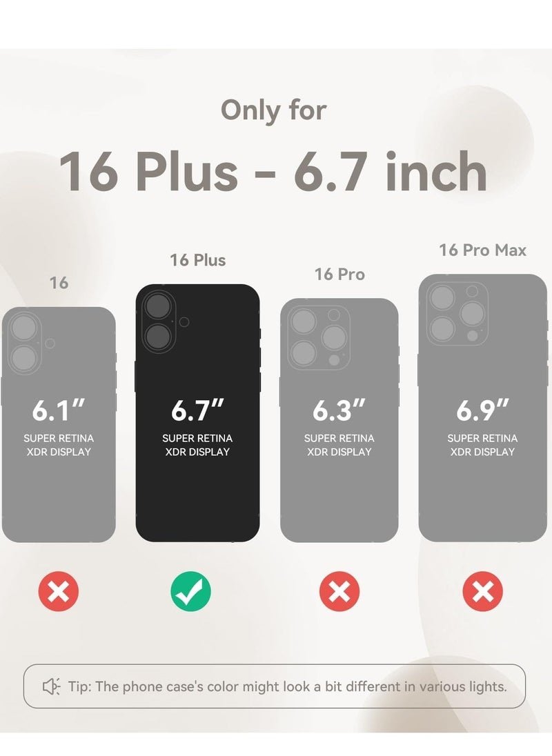 Raxoom Silicone Case for iPhone 16 Plus [Camera Protection], MagSafe Compatible, Anti-Scratch Microfiber Lining, Includes 2 Screen Protectors - Image 2