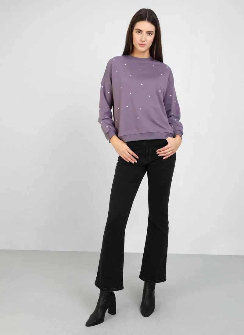 Refka by modanisa Lavender - Sweat-shirt - Refka