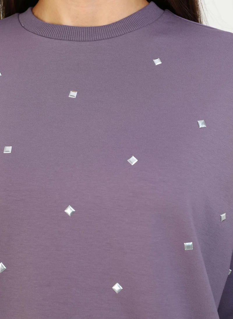 Refka by modanisa Lavender - Sweat-shirt - Refka