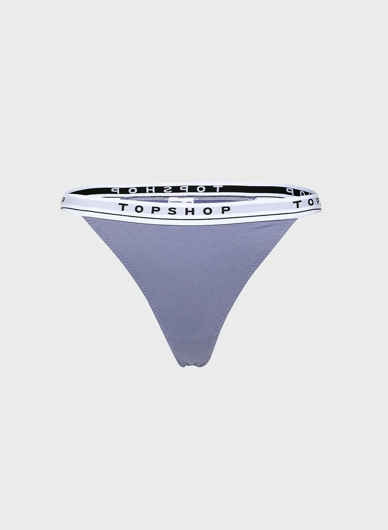 TOPSHOP Topshop
Blue Branded Tanga Knickers
