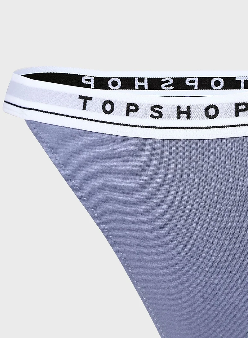 TOPSHOP Topshop
Blue Branded Tanga Knickers