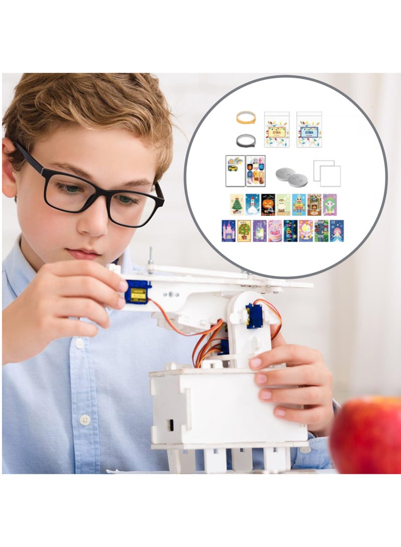 ألعاب تعليمية علمية، مجموعة دوائر إلكترونية للمبتدئين - صنع بطاقات مضيئة، أنشطة تعليمية عملية للتعلم في المنزل والمدرسة - Image 3