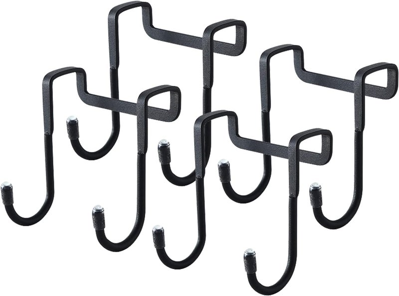 Boniry 4 Pcs Stainless Steel Over-The-Door Hooks - Heavy Duty S-Shaped Hangers for Clothes and Cabinet Organization - No Drilling Needed - Image 1