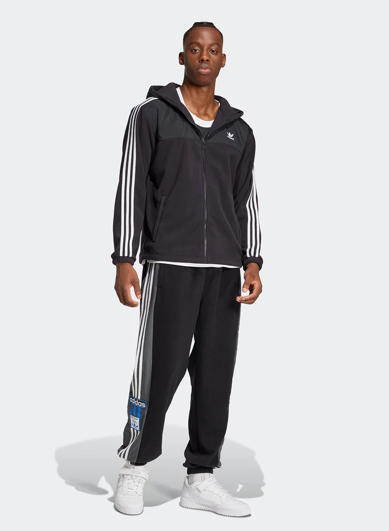 adidas Originals Adicolor 3 Stripe Teddy Fleece Hoodie
