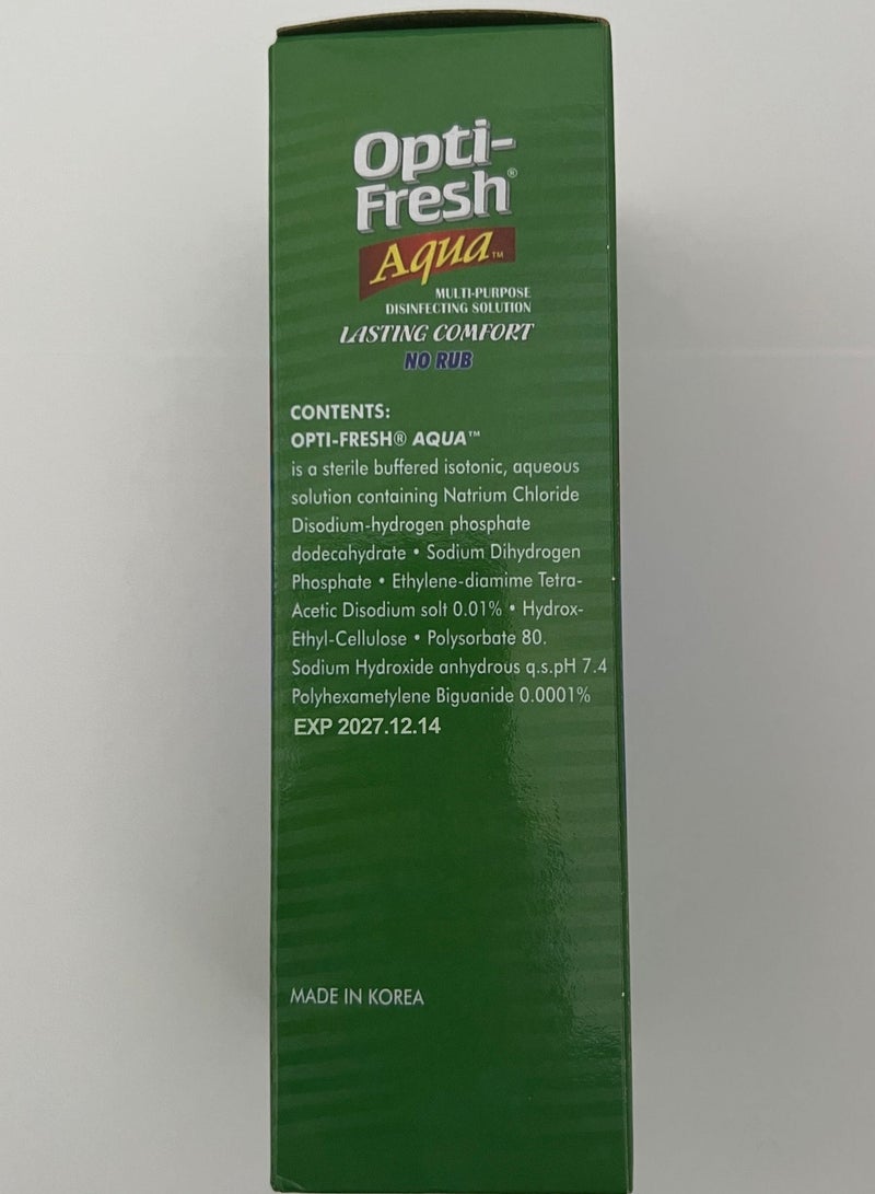 OPTIFRESH محلول تنظيف العدسات اللاصقة أوبتي-فريش أكوا - Image 3