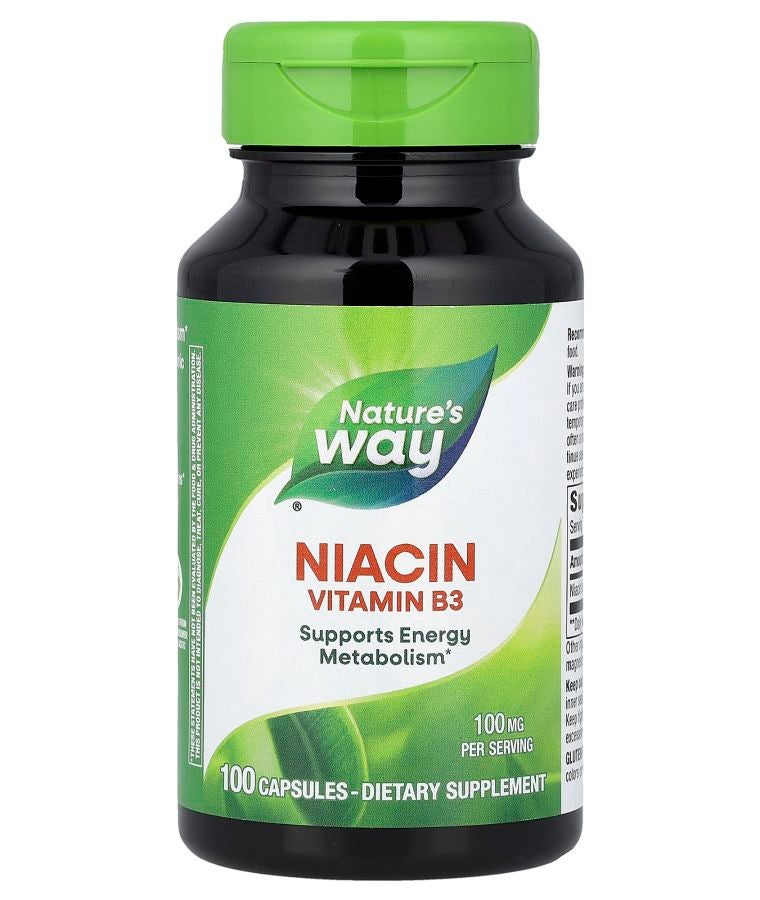 Niacin Vitamin B3 100 mg 100 Capsules