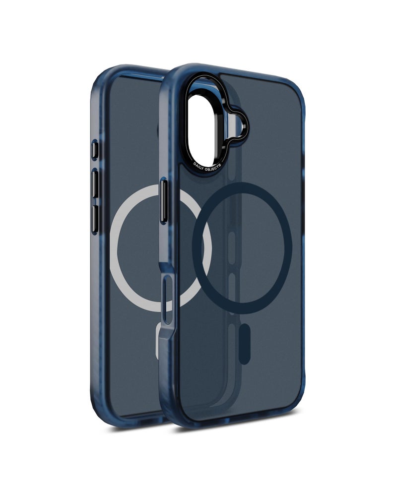 DailyObjects Polycarbonate Nimbus Magnetic Protective Case Cover Compatible with iPhone 16 Plus |Camera & Body Protection | Scratch Resistant|Precise Cutouts & Modern Design|Wireless Charging Blue - Image 3