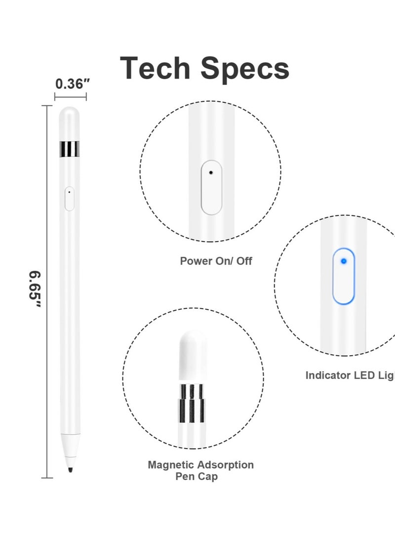 ELTRAZONE Active Stylus Pen for Apple iPad with Palm Rejection For Precise Writing/Drawing - Image 3