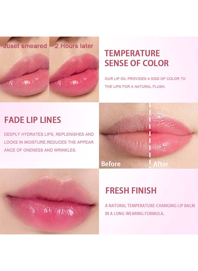 PEINIFEN - Peach Tinted Lipstick, PH Lip Color Changing Lipstick Balm For Women Girls, Mood Long Lasting Color Change Light Pink Lipstick Lip Tint Makeup Lip Plumper Gloss - Image 1