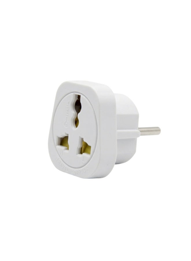 NOVEX 10A 2-Pin Round Universal Adapter Plug Pack of 12 – Heavy Duty ABS Body with Copper Pins, 250V Universal Socket, Compact Electrical Power Adapter for Home, Office, Hotels & Contractors - Image 5