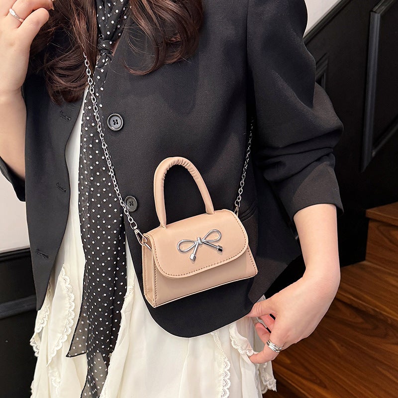 High-End Texture Exquisite Bow Shoulder Crossbody Bag For Women, Trendy, Beautiful, Simple And Versatile, Elegant Handbag - Image 3
