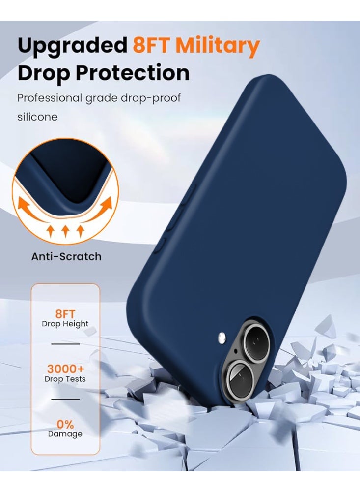 ريتي غطاء سيليكون لآيفون 16 بلس – تصميم أنيق بجودة فائقة، ملمس ناعم احترافي، مقاوم للصدمات، حماية كاملة مع بطانة فاخرة من الألياف الدقيقة - Image 4