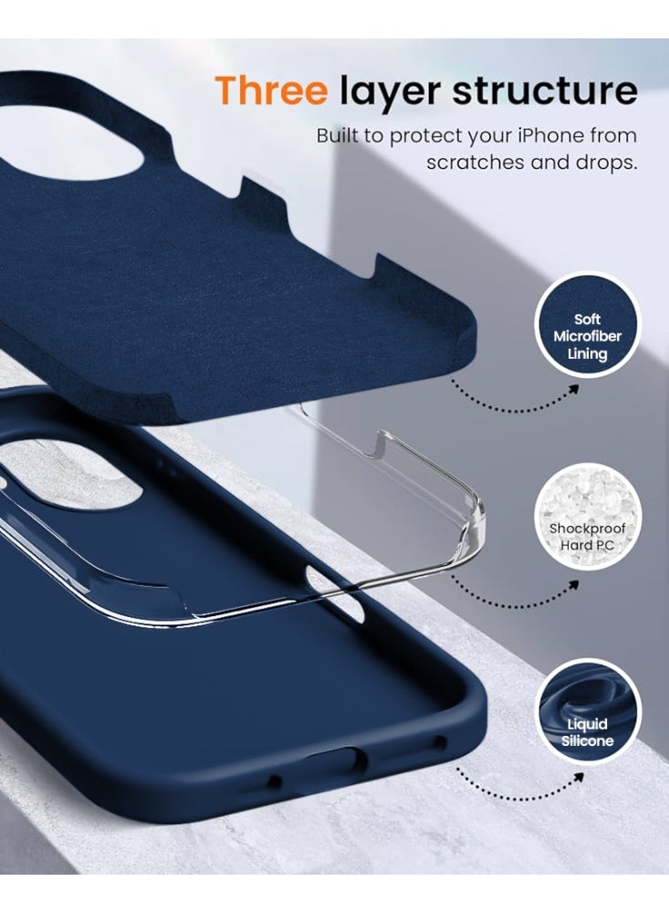 ريتي غطاء سيليكون لآيفون 16 بلس – تصميم أنيق بجودة فائقة، ملمس ناعم احترافي، مقاوم للصدمات، حماية كاملة مع بطانة فاخرة من الألياف الدقيقة - Image 5