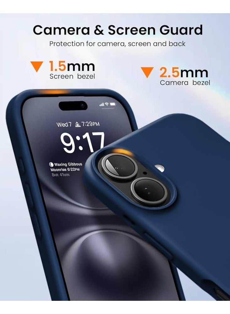 ريتي غطاء سيليكون لآيفون 16 بلس – تصميم أنيق بجودة فائقة، ملمس ناعم احترافي، مقاوم للصدمات، حماية كاملة مع بطانة فاخرة من الألياف الدقيقة - Image 2