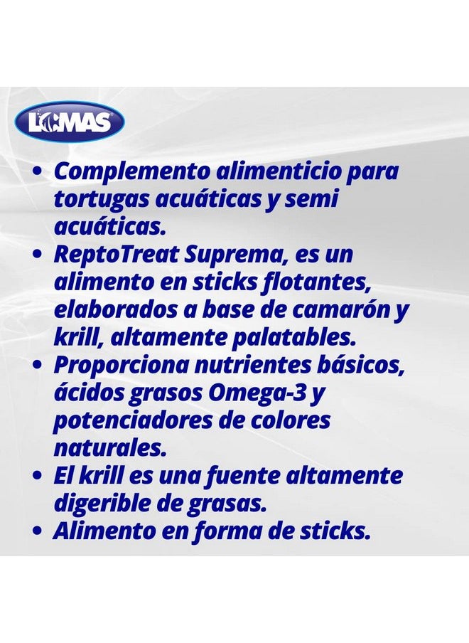 تترا - TetraFauna ReptoTreat Suprema 2.18 أونصة، مكمل غذائي للسلاحف المائية والسمندل والضفادع، عبوة واحدة - Image 1