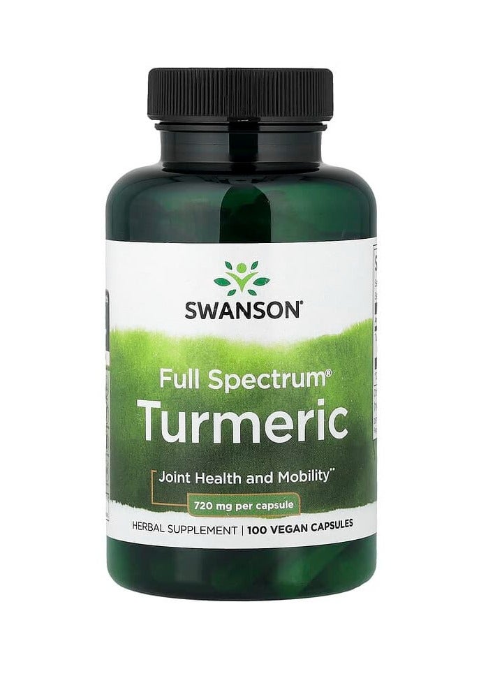 الكركم كامل الطيف®، 720 ملغ، 100 كبسولة نباتية