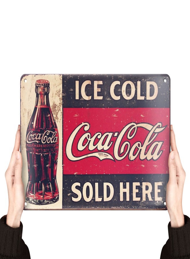 Clolinse Coca Cola Signs | Metal Retro Sign Vintage Bar Cool Things Shop Room Decor | Funny Man Cave Wall Tin Sign Stuff Poster For Home House Coffee Garage Kitchen 12x8 Inch - Image 1