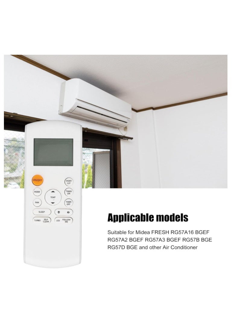 Replacement Air Conditioner Remote Control for FRESH RG57A16 BGEF RG57A2 BGEF RG57A3 BGEF RG57B BGE RG57D BGE, RG57A16 BGEF AC Remote Controller - Image 2