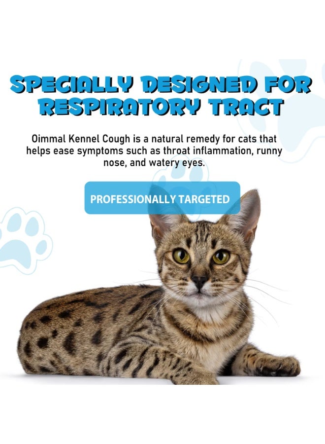 Oimmal علاج سعال الكلاب للقطط 60 مل، يدعم التنفس الصحي وجهاز المناعة، دعم الجهاز التنفسي، علاج سعال القطط الجاف والرطب يساعد في السعال والعطس علاج سعال الكلاب للحيوانات الأليفة - Image 4