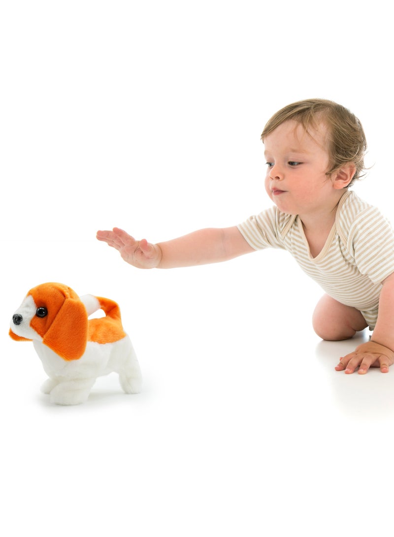 Pugs At Play Walking Dog - Buddy the Beagle 6.5-Inches, Battery Operated | Wagging Tail, Barking and Walking Dog | Electronic Pet | Toy Puppy | Soft Toy | Interactive Plush Toy | Gift for Kids - Image 3