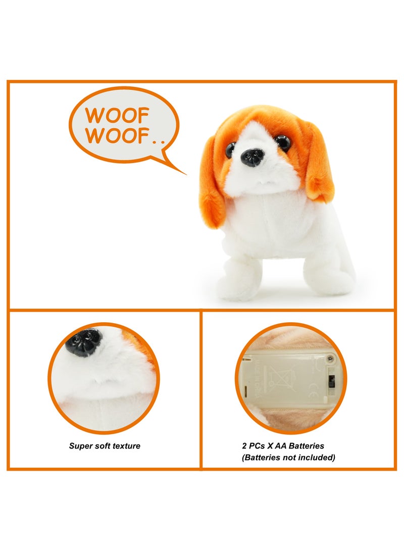 Pugs At Play Walking Dog - Buddy the Beagle 6.5-Inches, Battery Operated | Wagging Tail, Barking and Walking Dog | Electronic Pet | Toy Puppy | Soft Toy | Interactive Plush Toy | Gift for Kids - Image 4