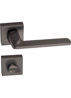 Doğanlar Radya Lux Square Rosette Door Handle Anthracite WC 
